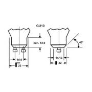 LED-lamppu SUPERIA RETRO ES50, GU10 3,7 W 940 360 lm 36°