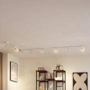 Kiskojärjestelmä 48 V Lumaro, spotit, 7-lamppuinen, valkoinen, Ø4cm,