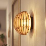 Seinävalaisin Clay, Ø 23 cm, koivuvaneri, tasainen, E27