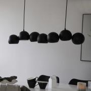 Cupolo riippuvalaisin, musta, rauta, pituus 101 cm, 7 valoa