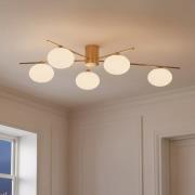 Lindby Valisa kattovalaisin, kultainen, 5-valo, 5 valoa