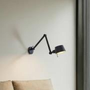 Lucande seinävalaisin Silka, musta, metallia, 9,5 cm korkeus