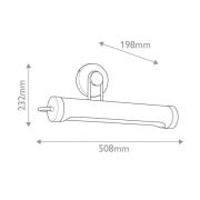 Seinävalaisin WYNWOOD, pronssi, leveys 51 cm, metalli, 2 x E27