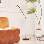 Lindby Jyla-lattiavalaisin, 88 cm, mattamusta, GX53, joustava