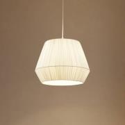 Lindby Riippuvalaisin Vitore, Ø 40 cm, tekstiili, valkoinen