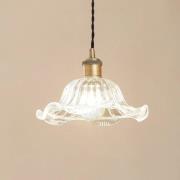 Lindby Ludowika-riippuvalaisin, läpinäkyvä, lasi, Ø25cm, E27