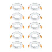 Prios upotettava kattovalaisin Fibur, valkoinen, sinkki, Ø 8,2 cm, 10 ...