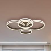 LED-kattovalaisin Grouni, pituus 85 cm, titaaninvärinen, CCT