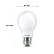 Philips E27 LED-lamppu A60 4W 840lm 2700K mattapintainen 3 kpl:n pakka...