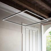 Ideal Lux LED-riippuvalaisin Oracle Slim 90 x 90 cm musta 3000 K