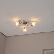 Lancia kattovalaisin, norsunluun värinen, 3-valo, rauta, lasi