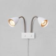 Markslöjd seinävalaisin Ciro, valkoinen, metalli, pistoke, GU10