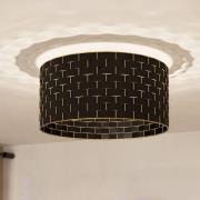 Marasales-kattovalaisin tekstiiliä, musta/messinki