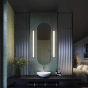 WEVER & DUCRÉ LED-seinävalaisin Mirba 3.0 musta/valkoinen 91 cm IP44