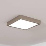 Pinta-asennettava LED-paneeli Fueva 5 IP20 830 nikkeli 21x21cm
