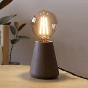 Asby pöytävalaisin, tummaa puuta, korkeus 10 cm, puu