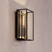 Nohales seinävalaisin, korkeus 32 cm, musta/messinkinvärinen