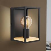 Libertad seinävalaisin, leveys 14 cm, musta/puu, teräs