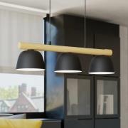 Sherburn-riippuvalaisin, pituus 77 cm, musta/ruskea, 3-valo.