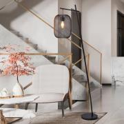 Wrington-lattiavalaisin, korkeus 194 cm, musta, terästä