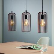 Roccamena riippuvalaisin, musta/kuparinvärinen, pituus 71 cm