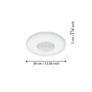 EGLO connect Capasso-Z -LED-kattovalaisin CCT