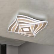 LED-kattovalaisin HERO, greige, 50x50 cm Kaukosäädin CCT himmennettävä