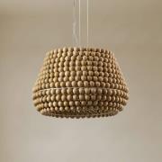 Lucande Melori-riippuvalaisin, puu, luonnonväri, Ø 51 cm, E27