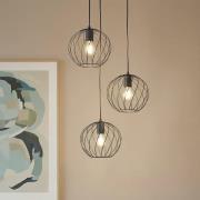 Lindby Riippuvalaisin Danika, pyöreä, Ø 50 cm, musta, metallia