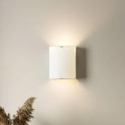 Lindby seinävalaisin Phil, valkoinen, lasi, korkeus 21cm