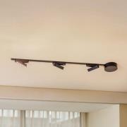 Kiskojärjestelmä 48V Lumaro, 3 LED-nauhaa, musta, CCT