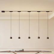 Kiskojärjestelmä 48V Lumaro, pendeli, sylinteri, 5-lamppuinen musta