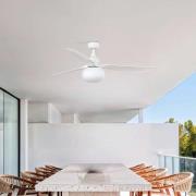 Kattotuuletin valolla Outwood, valkoinen, DC, hiljainen, Ø150cm