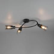 Mars-kohdevalaisin, pituus 45 cm, mattamusta, 3-lamppuinen, metalli E1...