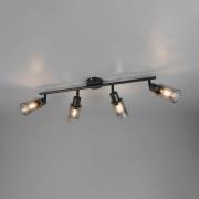 Mars-kohdevalaisin, pituus 82 cm, mattamusta, 4-lamppuinen, metalli E1...