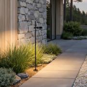 LED-pollarivalaisin Tessa, musta, alumiini, korkeus 100 cm