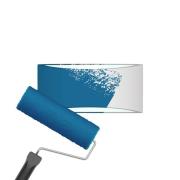 Wacadia-seinävalaisin, valkoinen, leveys 30 cm, kipsi