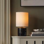 Globen Lighting pöytälamppu Florian, valkoinen/musta, korkeus 39 cm