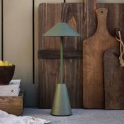 Globen Lighting Cannes-akkuvalaisin ulkokäyttöön, vihreä, IP54