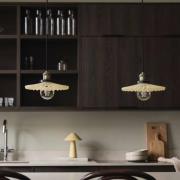 Globen Lighting riippuvalo COBBLER, kermanvärinen/vanha messinki Ø 25 ...