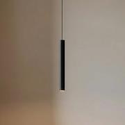 Lindby LED-riippuvalaisin Lumaro, musta, 27 cm, 48 V, himmennettävä