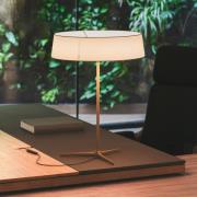 Vibia LED-pöytävalaisin DAMA, beige, korkeus 61 cm Paperi/metalli