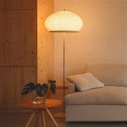 Vibia LED-lattiavalaisin KNIT, 195 x 65 cm, beige tekstiili/metalli