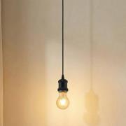 Lindby Hattie-riippuvalaisin, E27-pidin, musta, Ø 5 cm