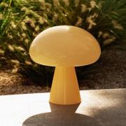 Gubi LED-akkukäyttöinen pöytävalaisin Obello, vaaleankeltainen, IP44, ...