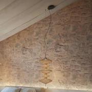 Bover LED-riippuvalaisin Yuyun S/5C, himmennettävä 0-10 V, beige