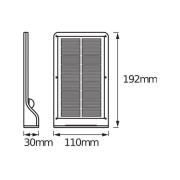 OSRAM LED-aurinkokäyttöinen ulkoseinävalaisin DOORLED, hopea, anturi I...