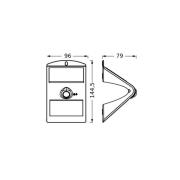 OSRAM LED-aurinkoseinävalaisin ENDURA FLOOD BUTTERFLY 1,5 W anturi