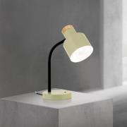 Pöytävalaisin Gili, vaaleanvihreä, teräs, korkeus 35 cm, E27