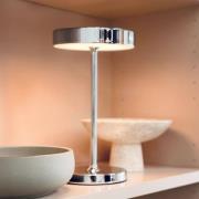 Dyberg Larsen LED-akkukäyttöinen pöytälamppu Starlight, kromi, metalli